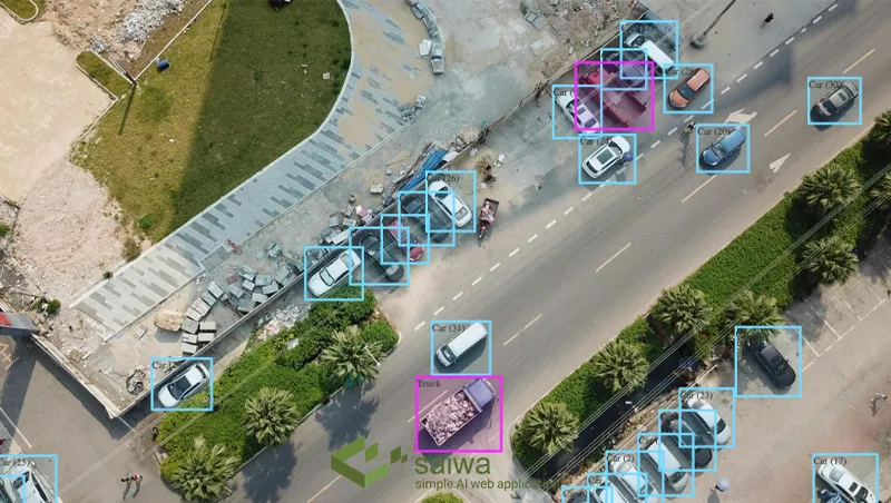 Implementation of algorithms to detect objects in drone image AI